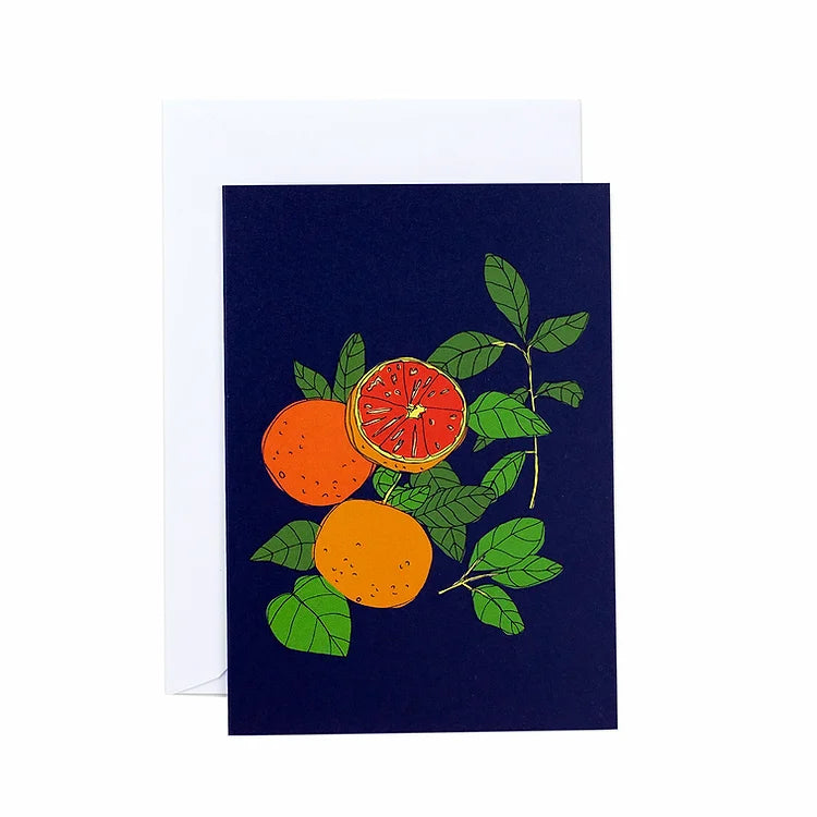 Oranges Greetings Card – Heavy Gretel